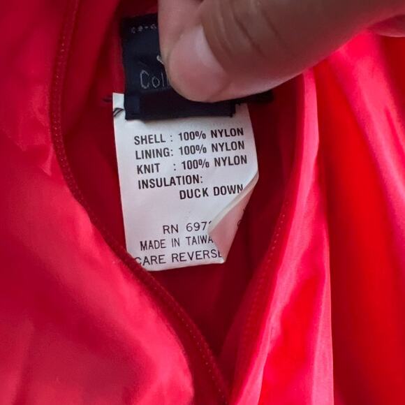 Vintage Columbia Puffer Reversible Men's XL Duck Down 100% Nylon Retro Bomber - Picture 10 of 11